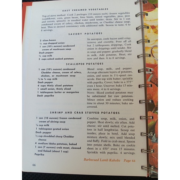 Cooking with Soup – A Campbell Cookbook 1969 Vintage Revised Edition Spiral-B... - Picture 8 of 14